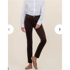 KUT from the Kloth Catherine Corduroy Boyfriend Pants Size 18 Brownie NWT